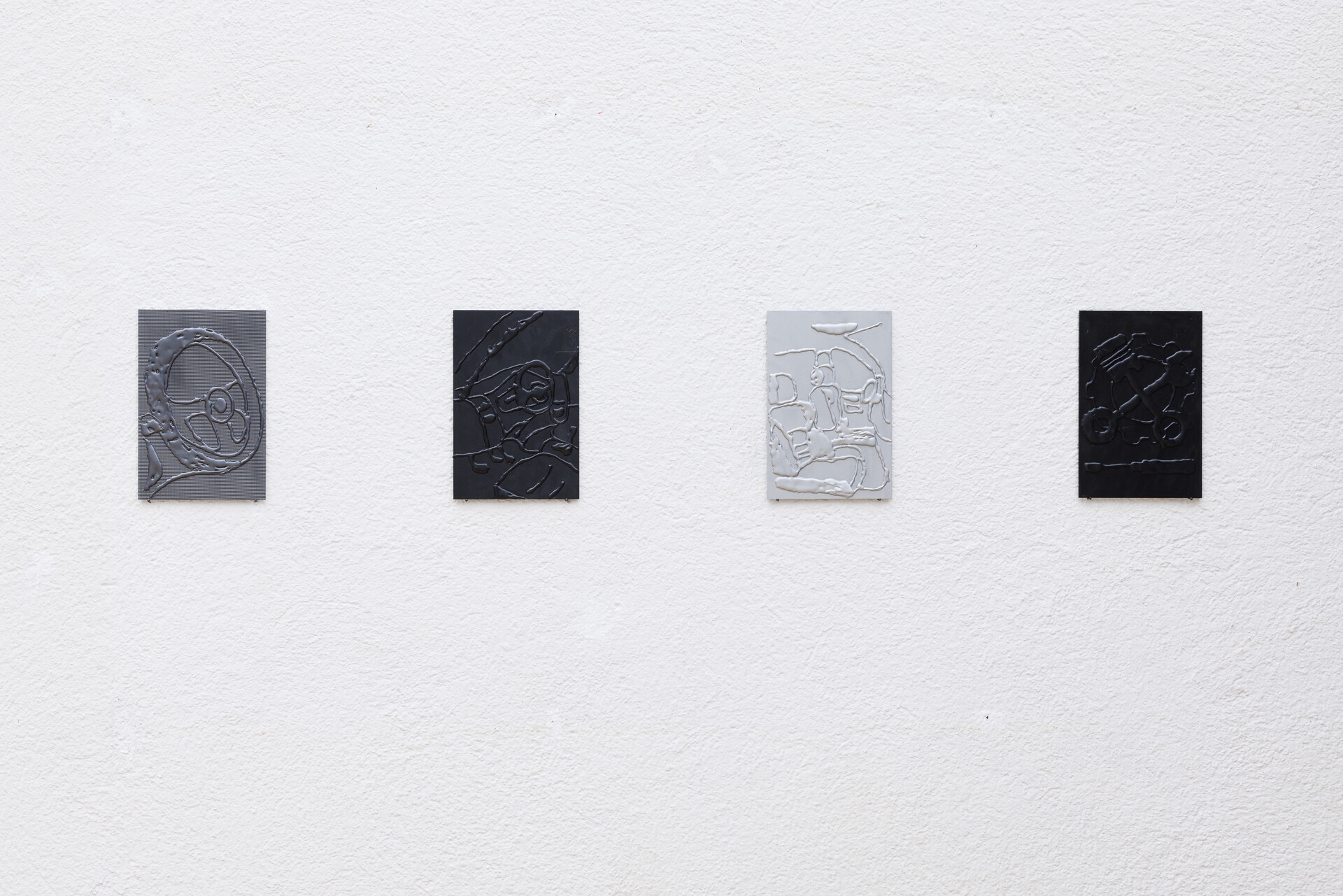 Carola, Series of 16 objects, 20×30cm, 2020–2022, Acrylic Paint, Plastics, Plexiglass