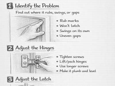 How to Fix a Door That Won’t Close Properly