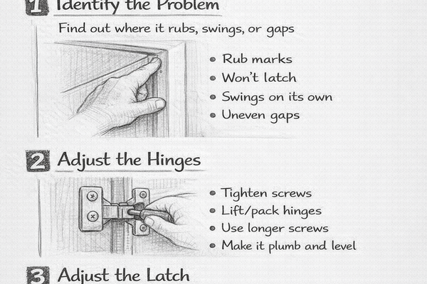 How to Fix a Door That Won’t Close Properly