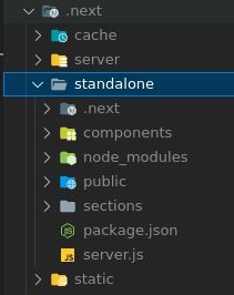 standalone folder nextjs
