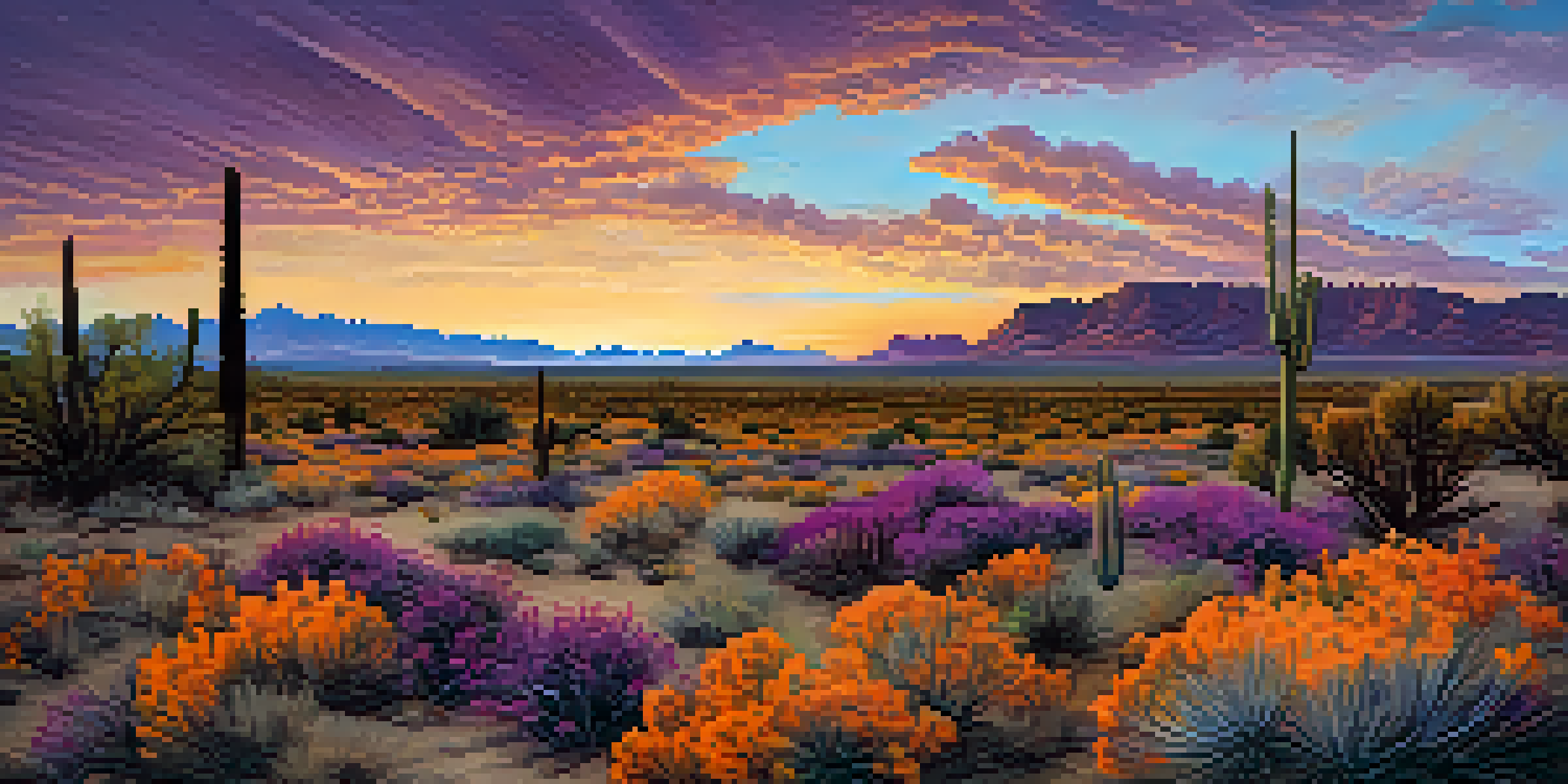 A scenic view of Nevada's landscapes, including deserts, mountains, and urban areas at sunset.