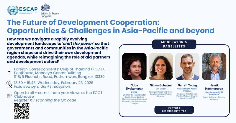 The future of development cooperation: Opportunities and challenges in Asia-Pacific and beyond 