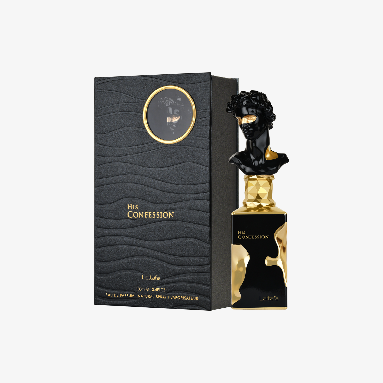 Lattafa His Confession authentic perfume bottle in Pakistan - view 1