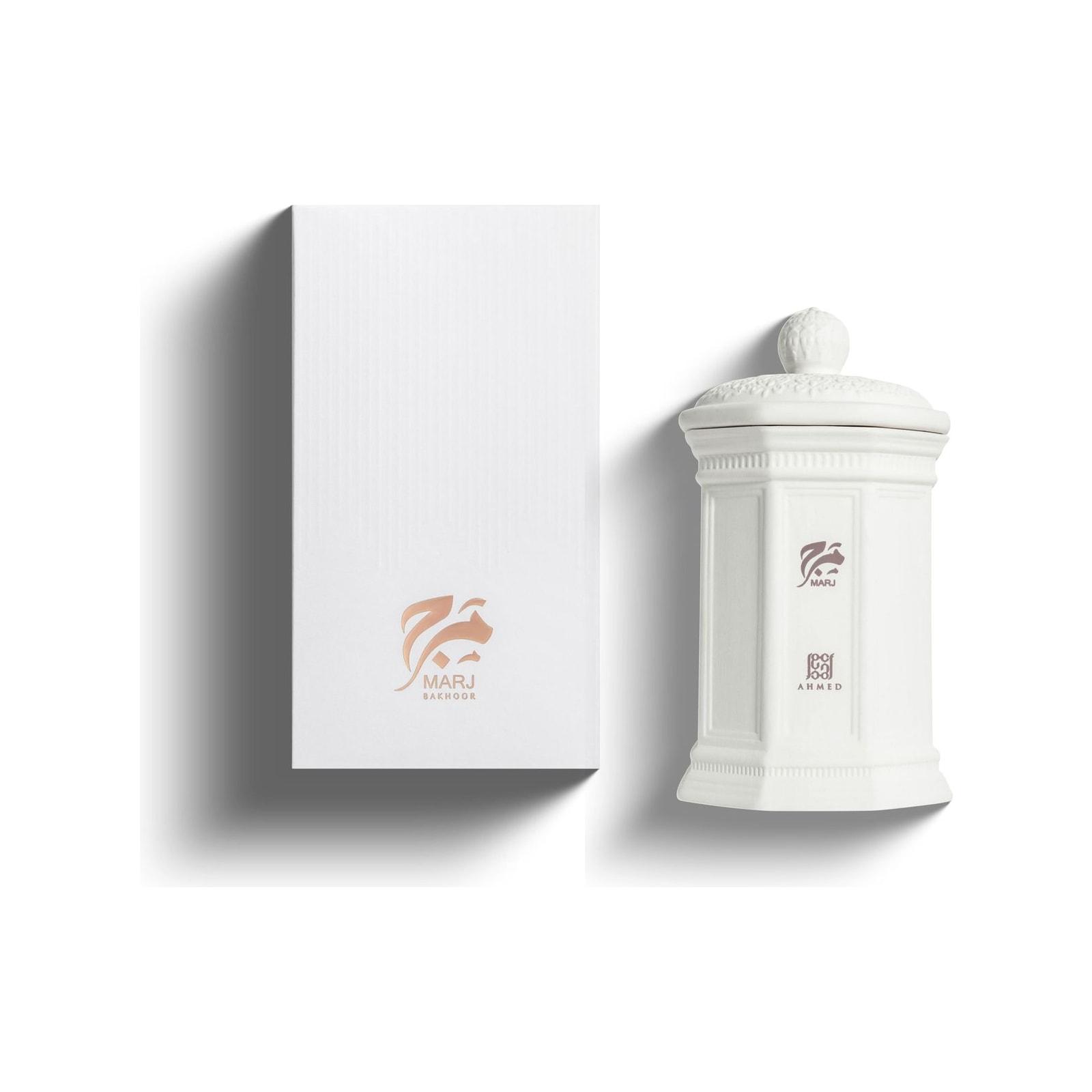 Ahmed Al Maghribi Bakhoor Marj bakhoor shown with its sealed retail case