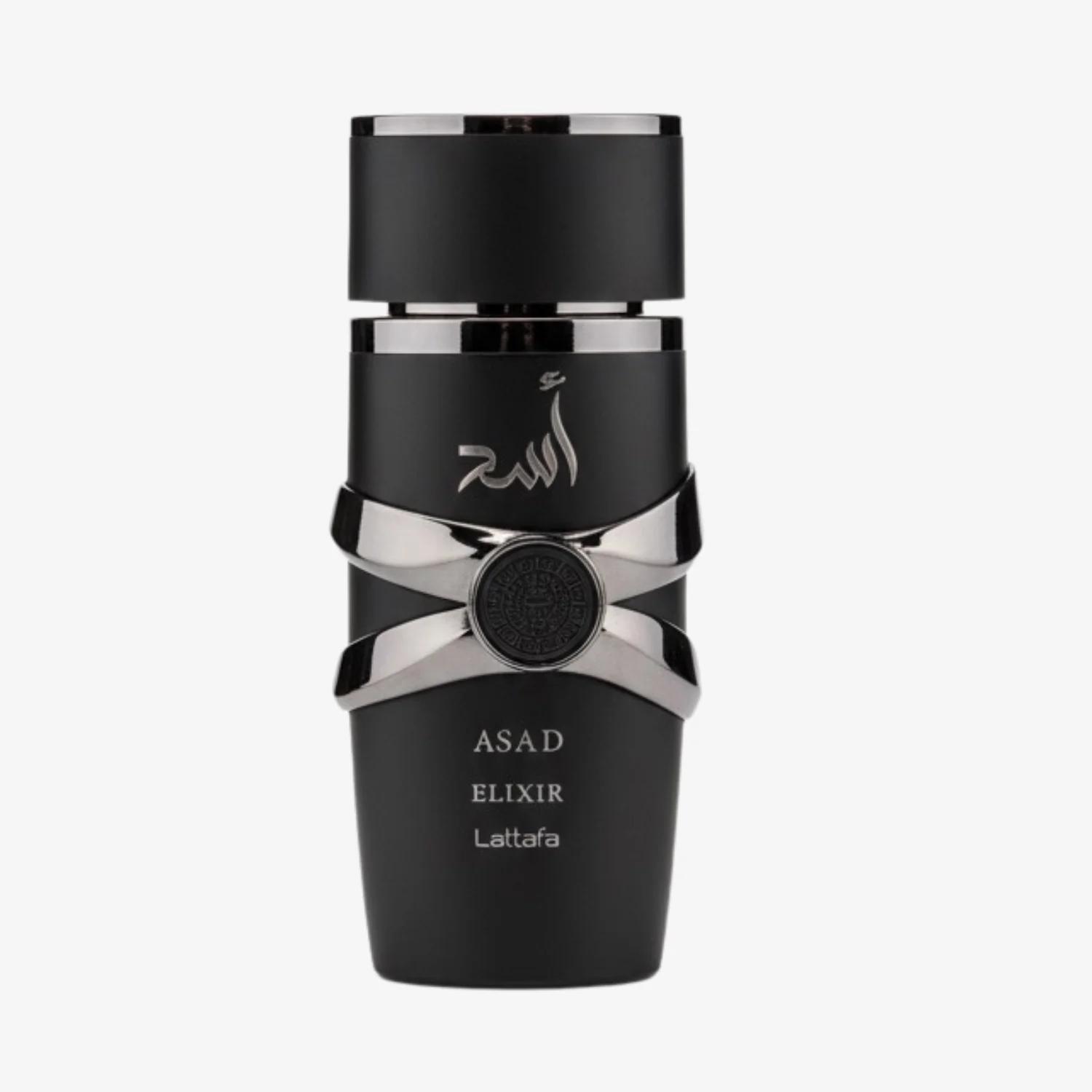 Lattafa Asad Elixir perfume bottle