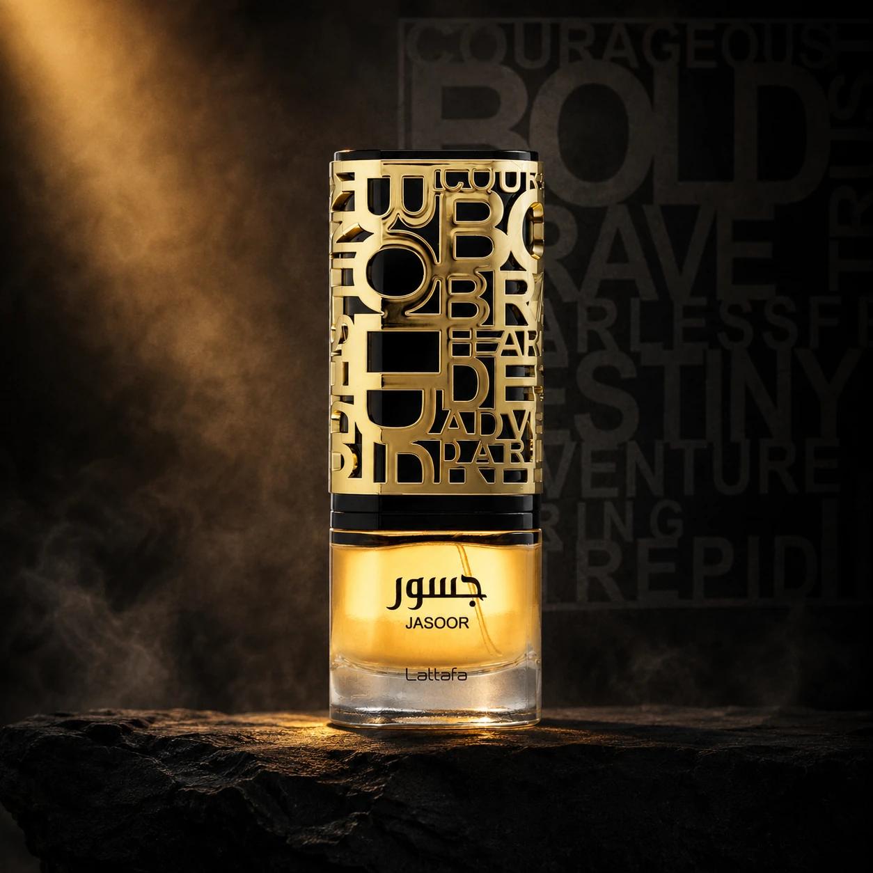Lattafa Jasoor perfume bottle