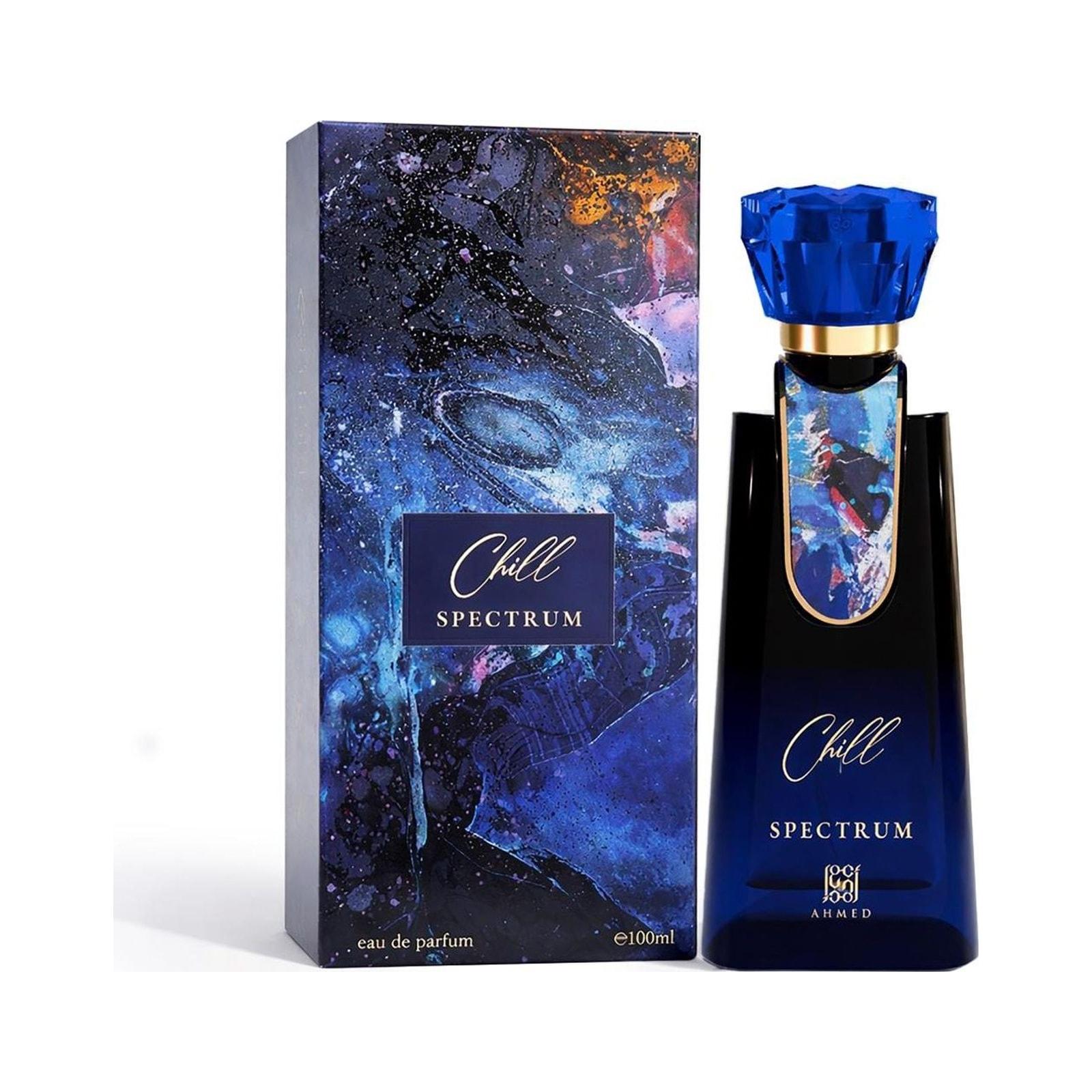 Ahmed Al Maghribi Chill Spectrum 100ml bottle shown with its sealed retail case