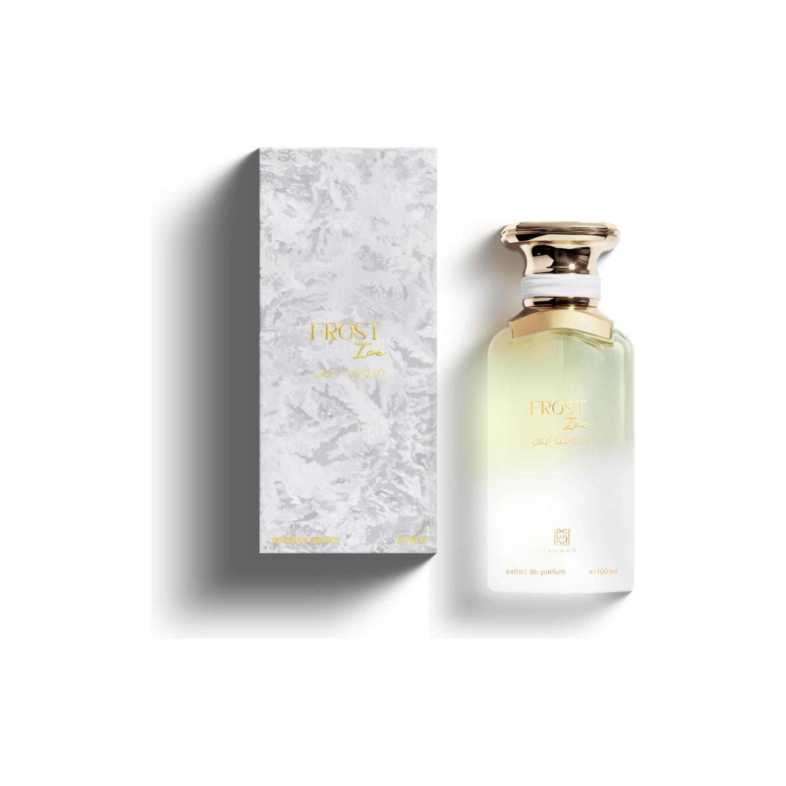 Ahmed Al Maghribi Frost Ice 100ml perfume bottle shown with its sealed retail case