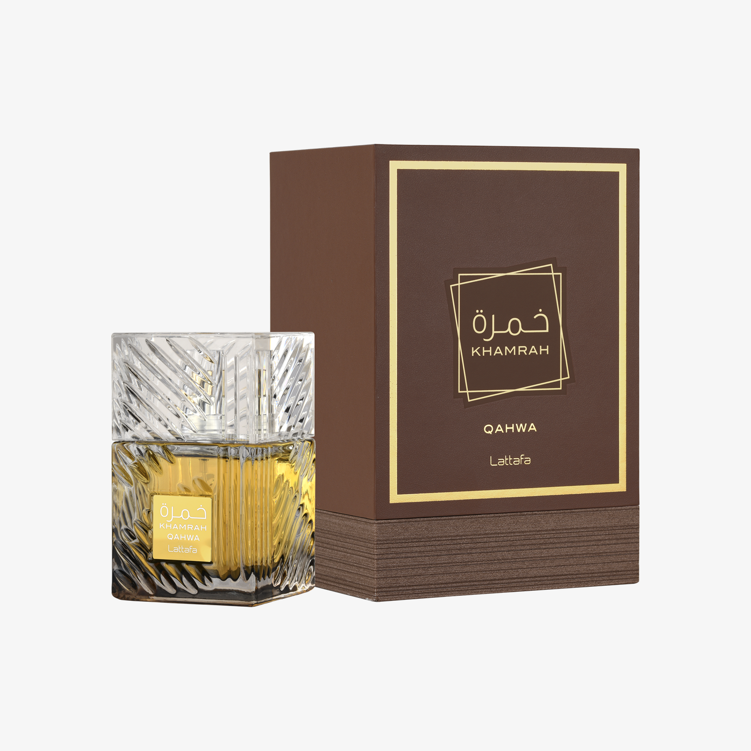 Lattafa Khamrah Qahwa box packaging