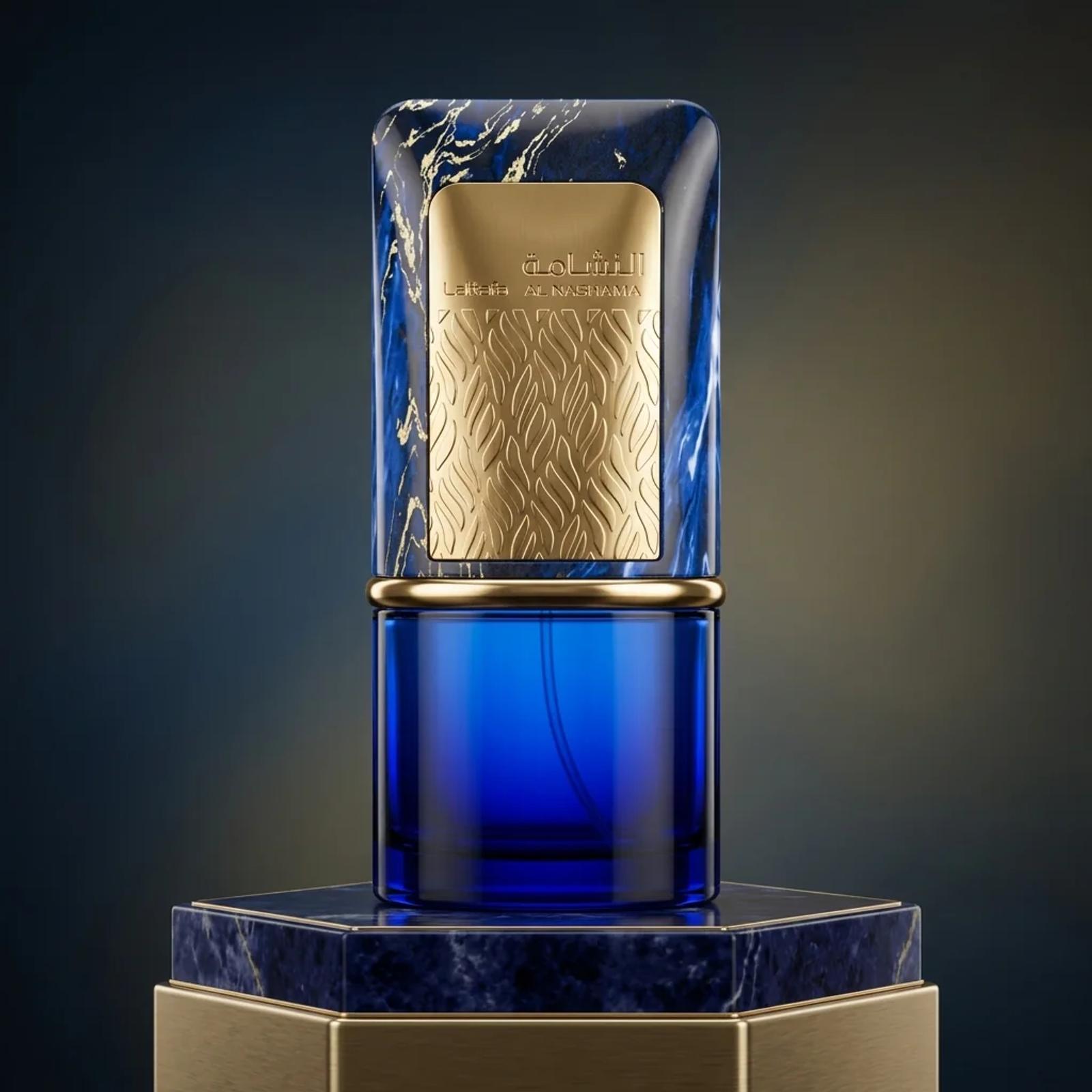 Lattafa Al Nashama Caprice perfume bottle