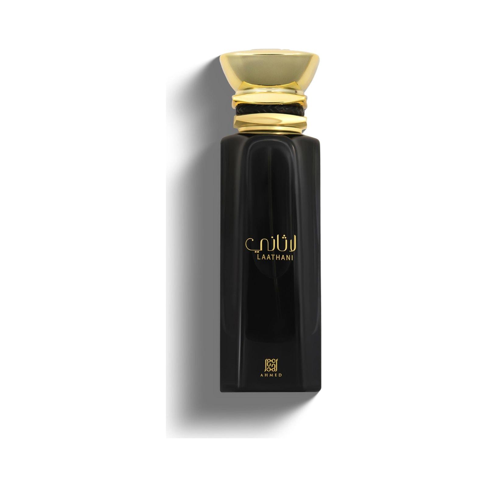 Ahmed Al Maghribi Laathani 80ml perfume bottle on white