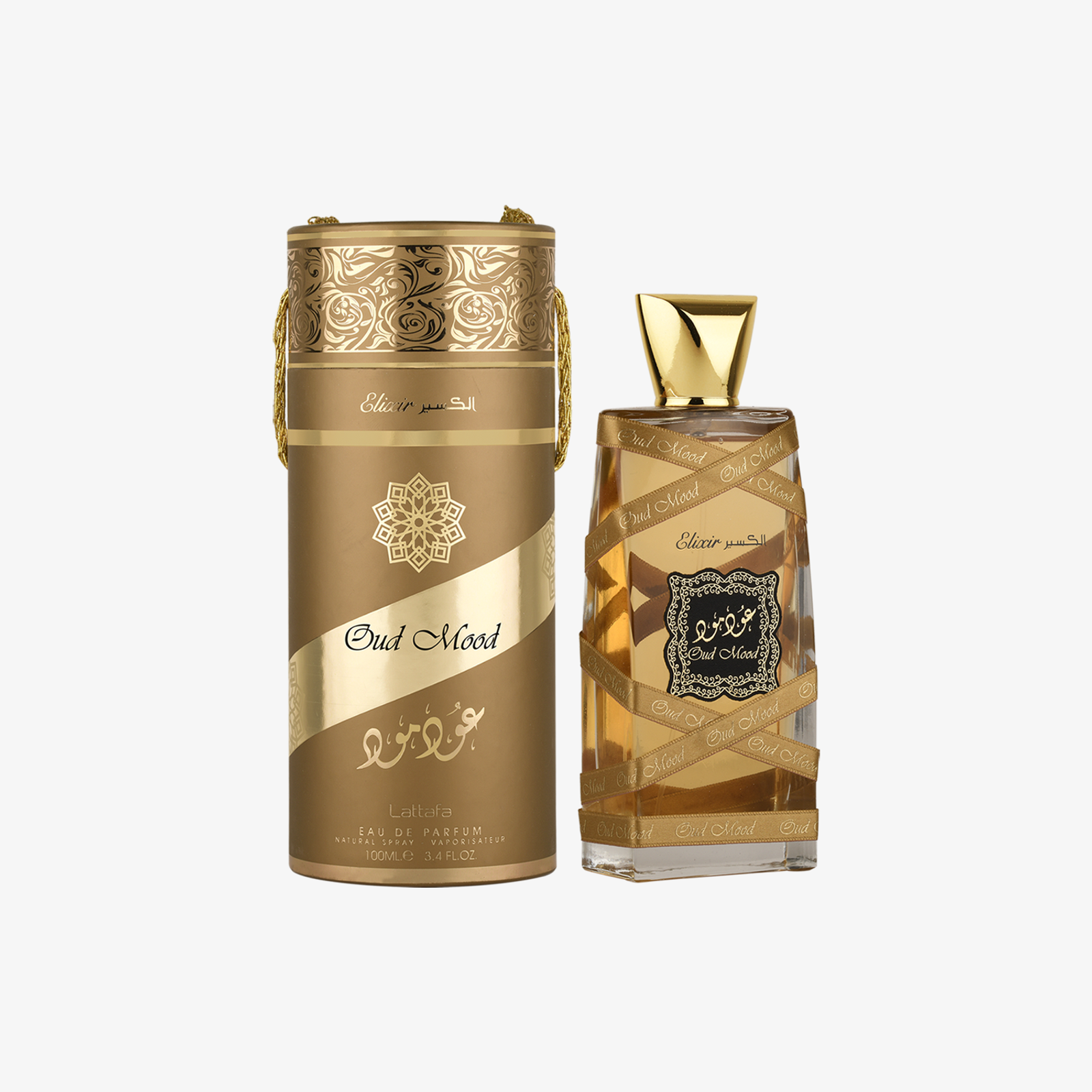 Lattafa Oud Mood Elixir authentic perfume bottle in Pakistan - view 1