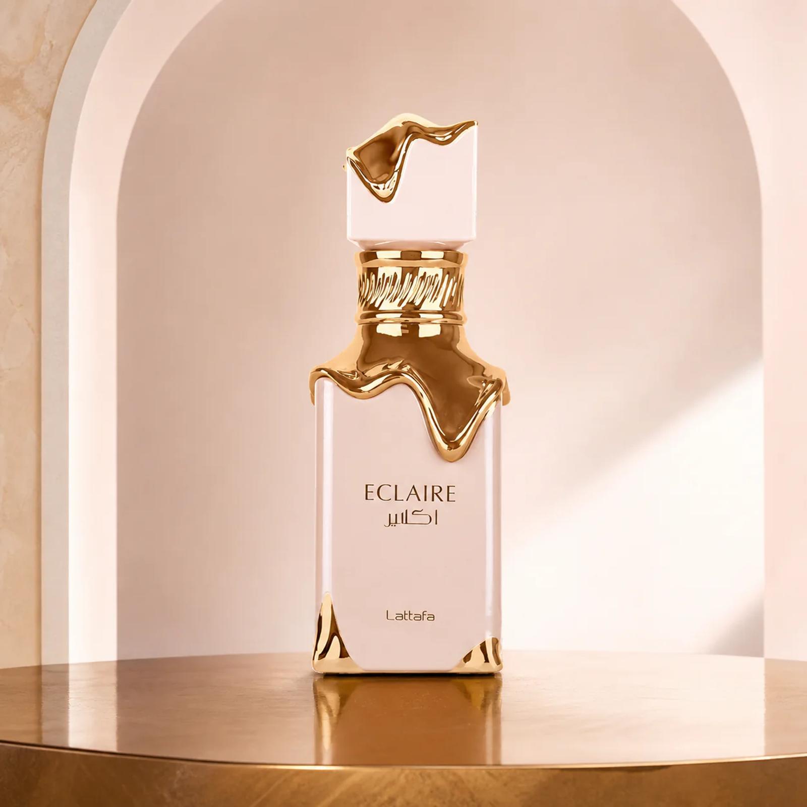 Lattafa Eclaire perfume bottle