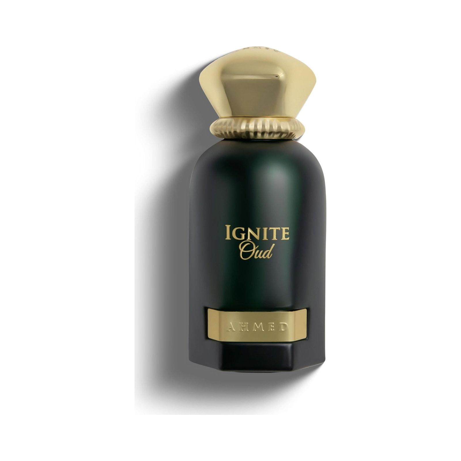Ahmed Al Maghribi Ignite Oud 60ml perfume bottle on white