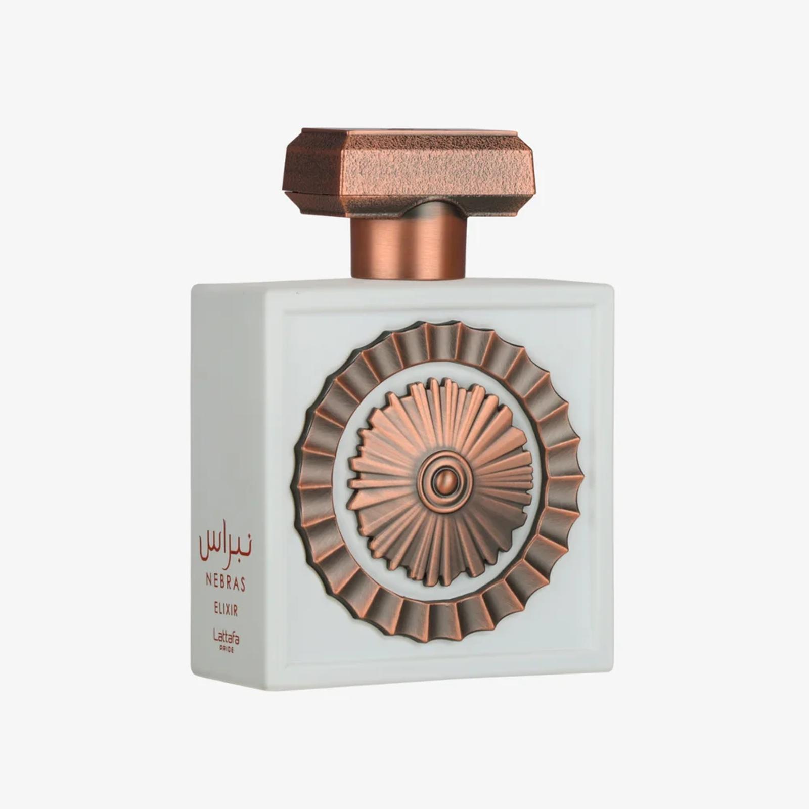 Lattafa Pride Nebras Elixir perfume bottle