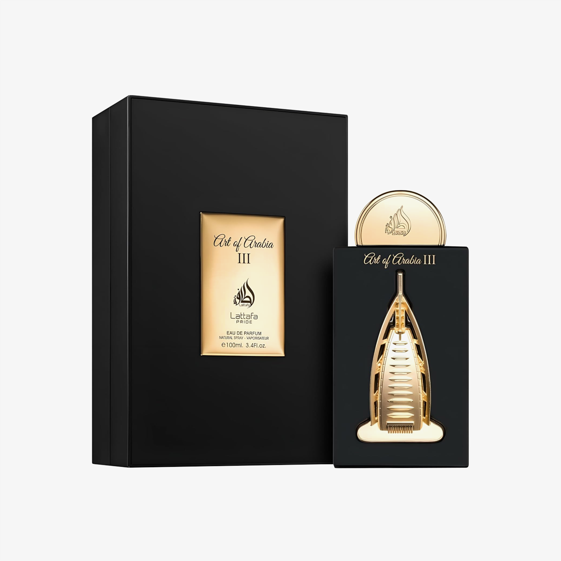 Lattafa Pride Art of Arabia III box packaging