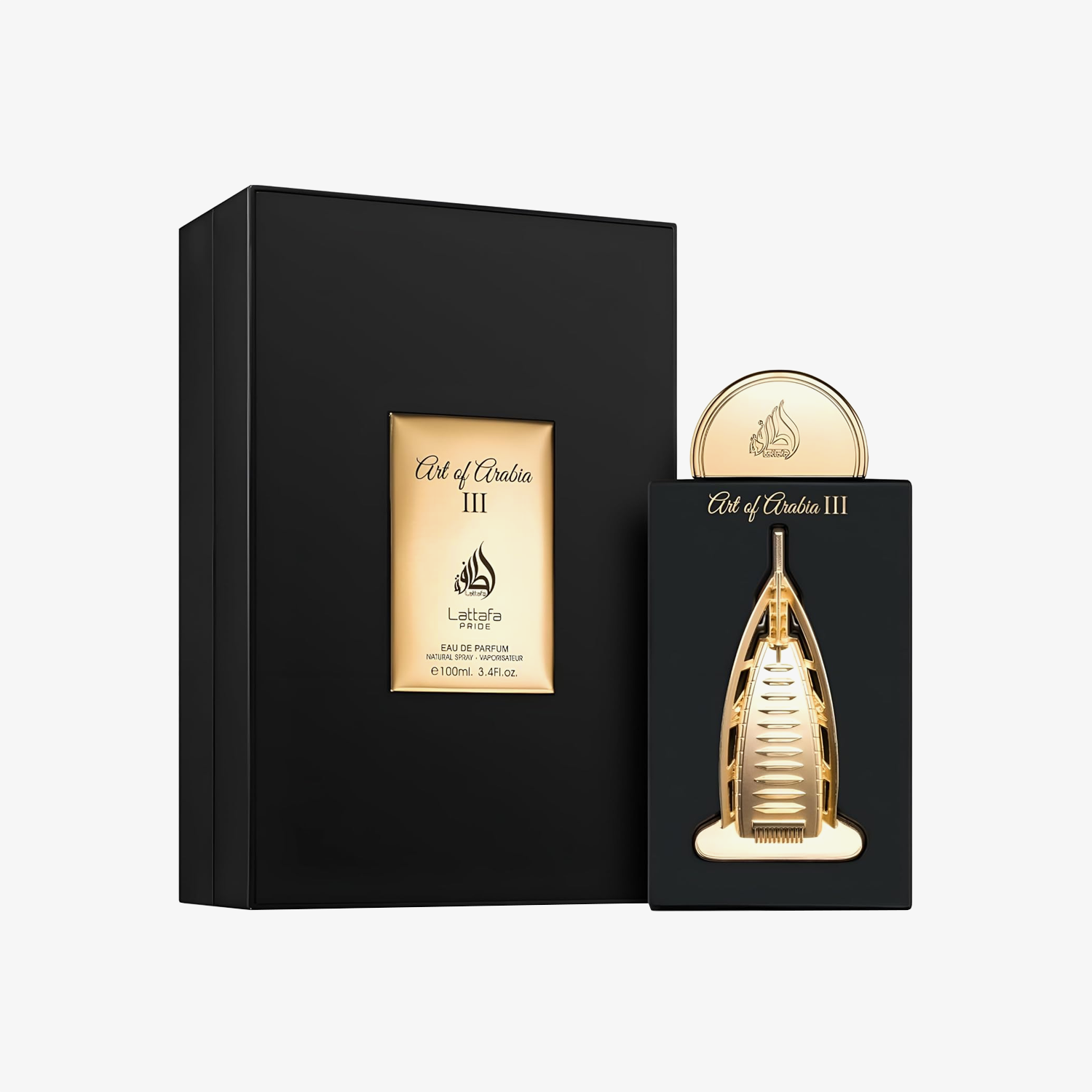 Lattafa Pride Art of Arabia III box packaging