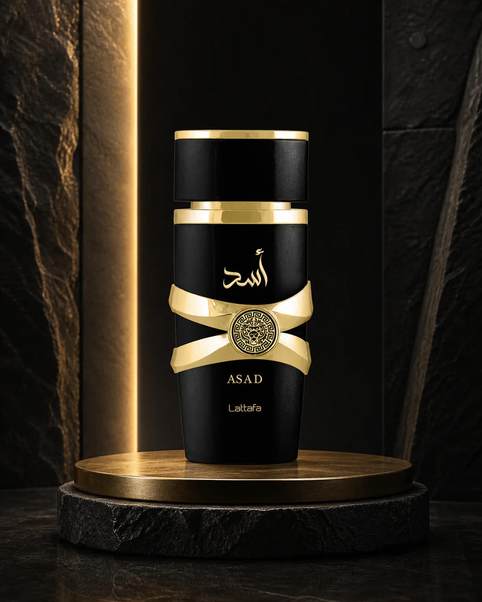 Lattafa Asad perfume bottle