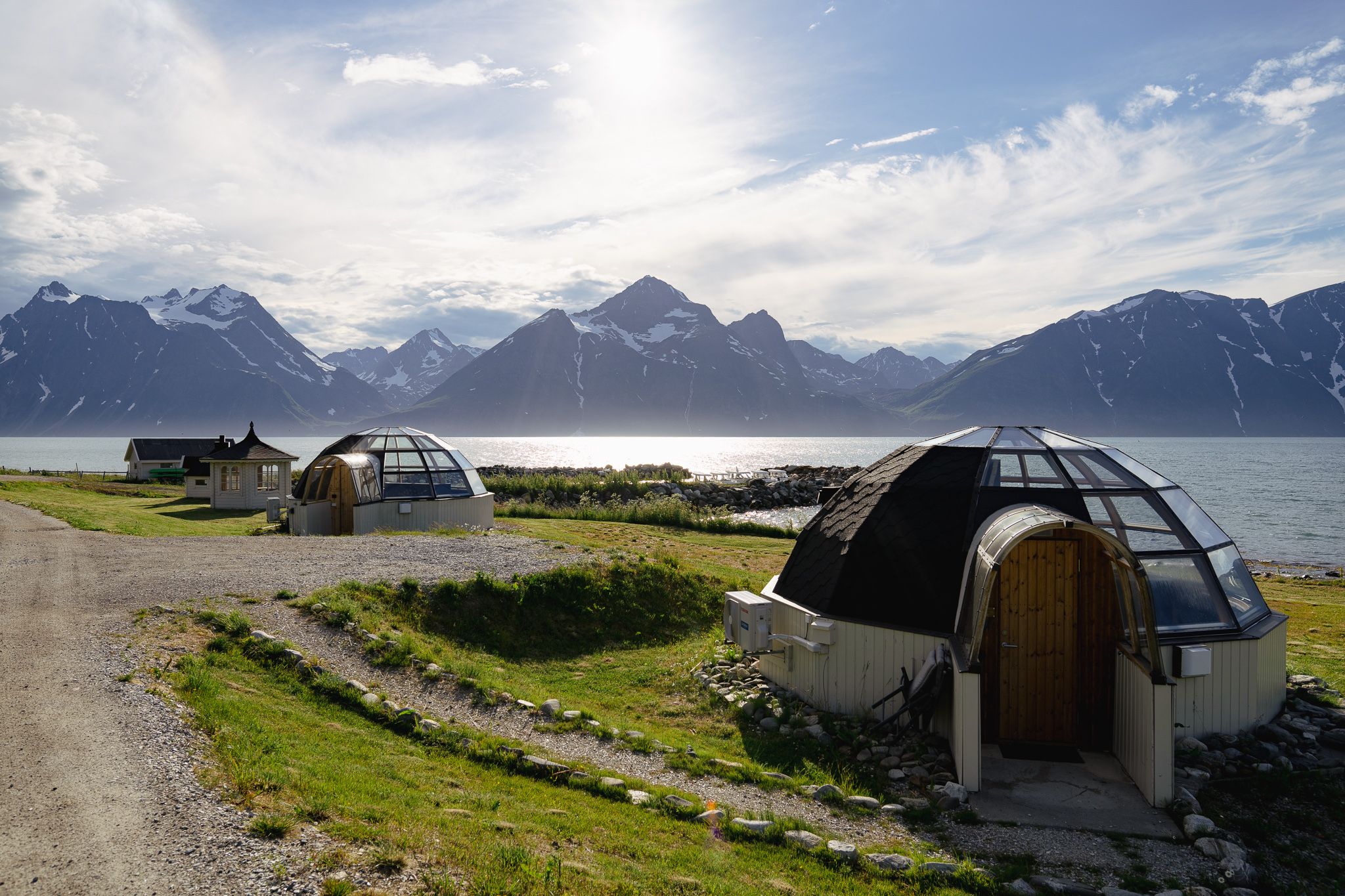 Glamping pods / igloos at Lyngen North