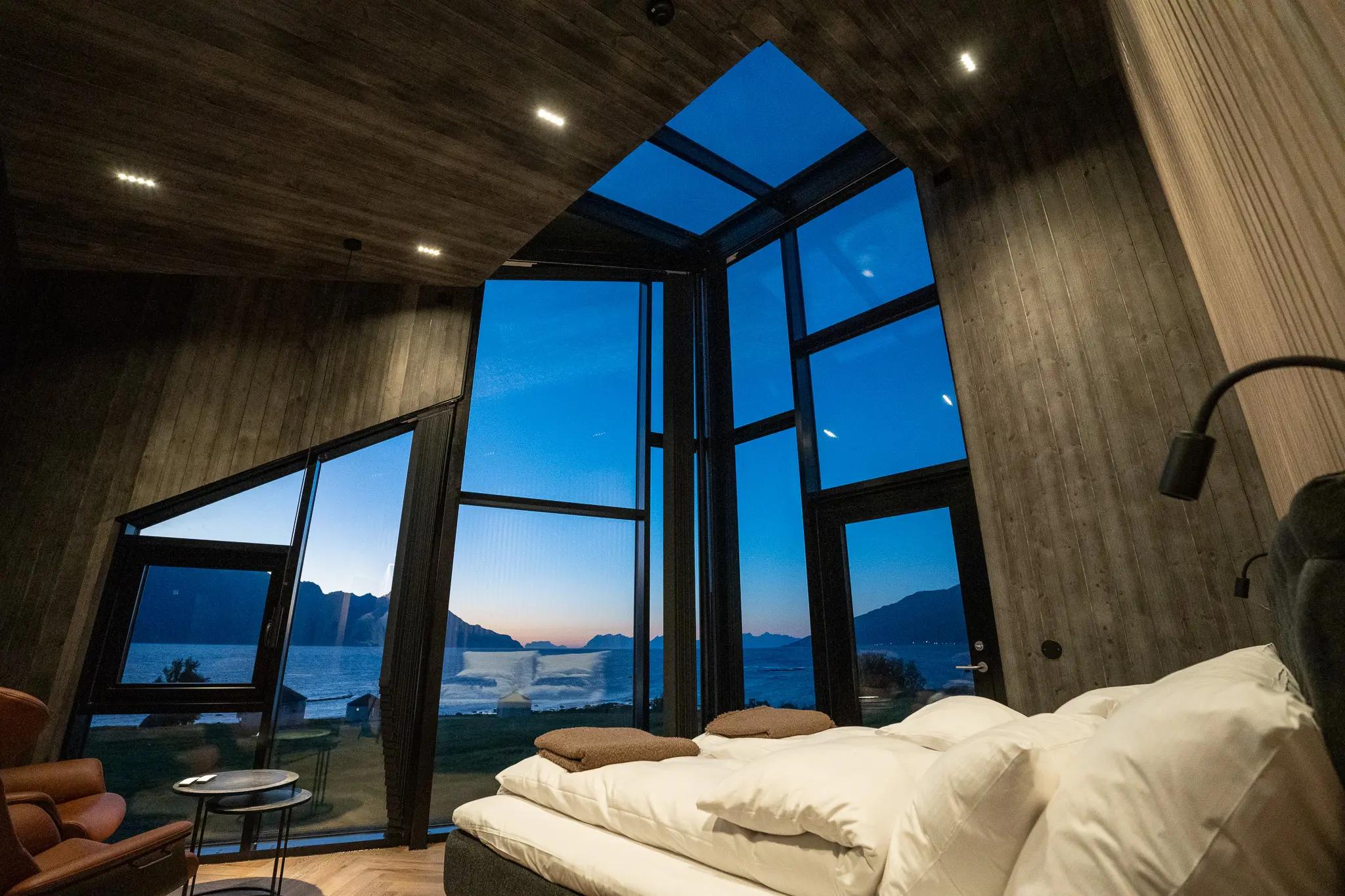 Inside one of the Sky Suites at Lyngen North