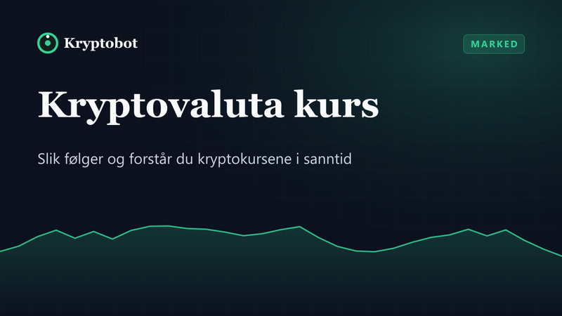 Illustrasjon: Kryptovaluta kurs – Kryptobot