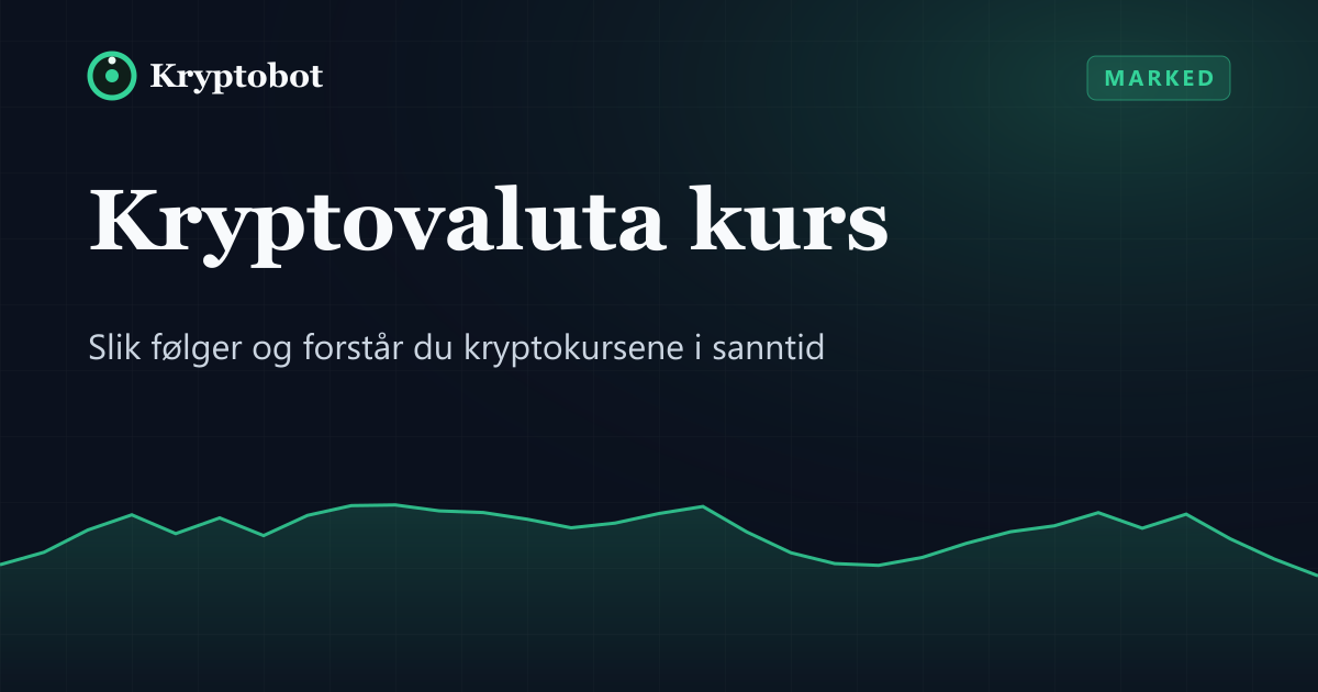 Illustrasjon: Kryptovaluta kurs – Kryptobot