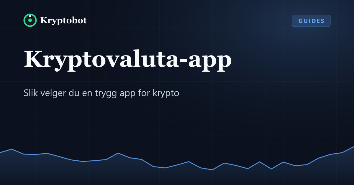 Illustrasjon: Kryptovaluta-app – Kryptobot