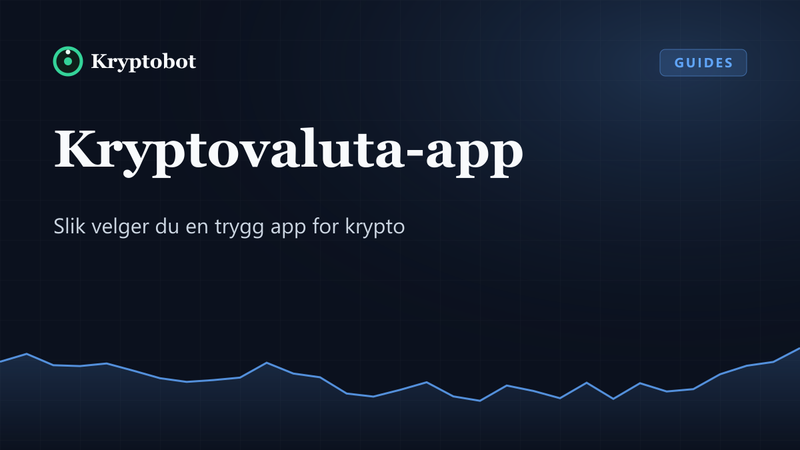 Illustrasjon: Kryptovaluta-app – Kryptobot