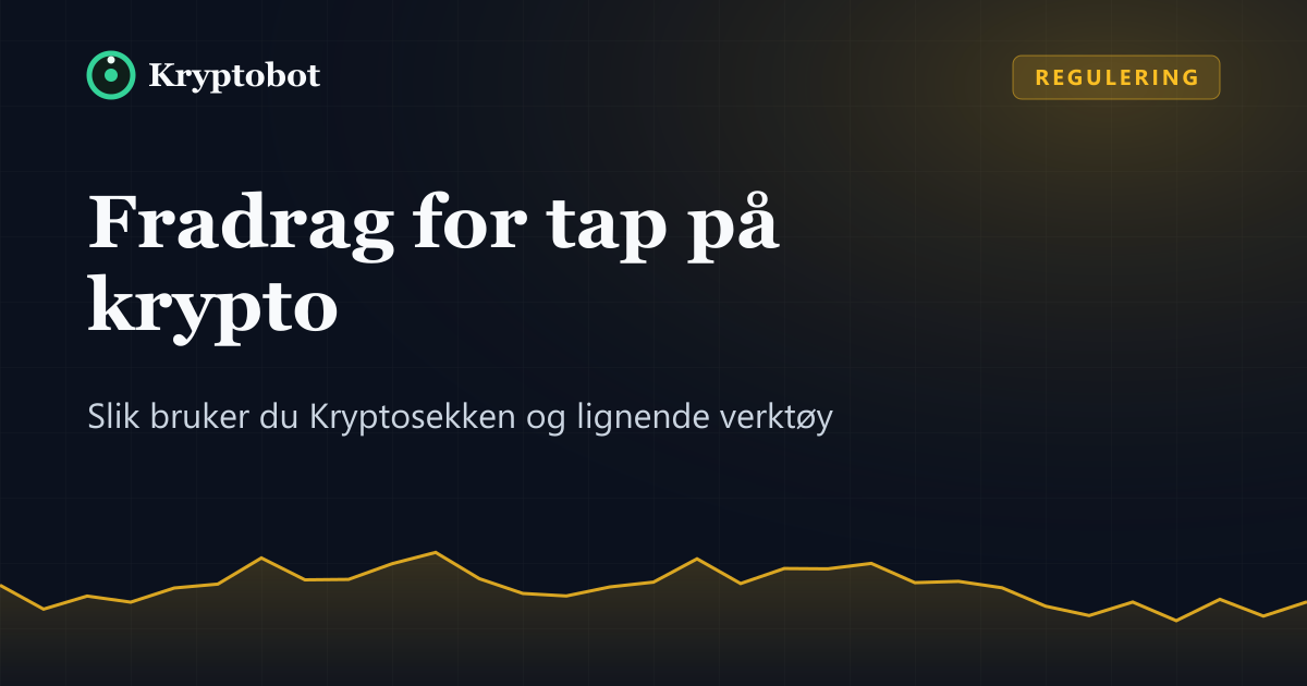 Illustrasjon: Fradrag for tap på krypto – Kryptobot