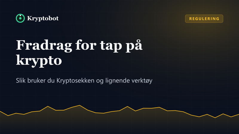 Illustrasjon: Fradrag for tap på krypto – Kryptobot