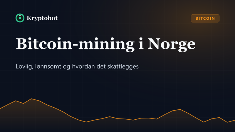 Illustrasjon: Bitcoin-mining i Norge – Kryptobot