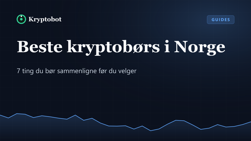 Illustrasjon: Beste kryptobørs i Norge – Kryptobot