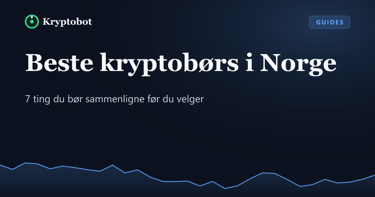 Illustrasjon: Beste kryptobørs i Norge – Kryptobot