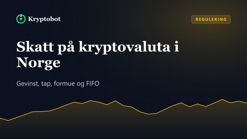 Illustrasjon: Skatt på kryptovaluta i Norge – Kryptobot
