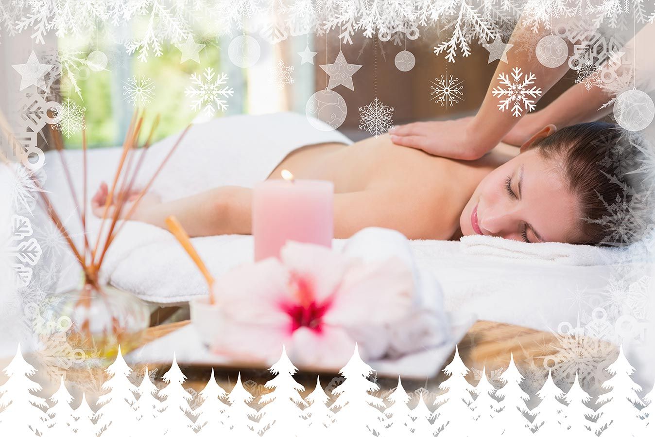 Christmas Packages 2021 at Aristocracy Salon & Day Spa in Plymouth, MA - Spa Towels & Massage OilsChristmas Packages 2021 at Aristocracy Salon & Day Spa in Plymouth, MA - Back Massage