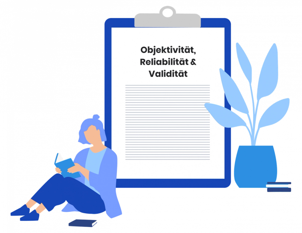 Overview of the places in a thesis where objectivity, reliability and validity show up