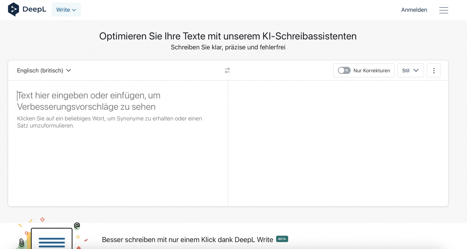 DeepL Write as an AI tool for studying