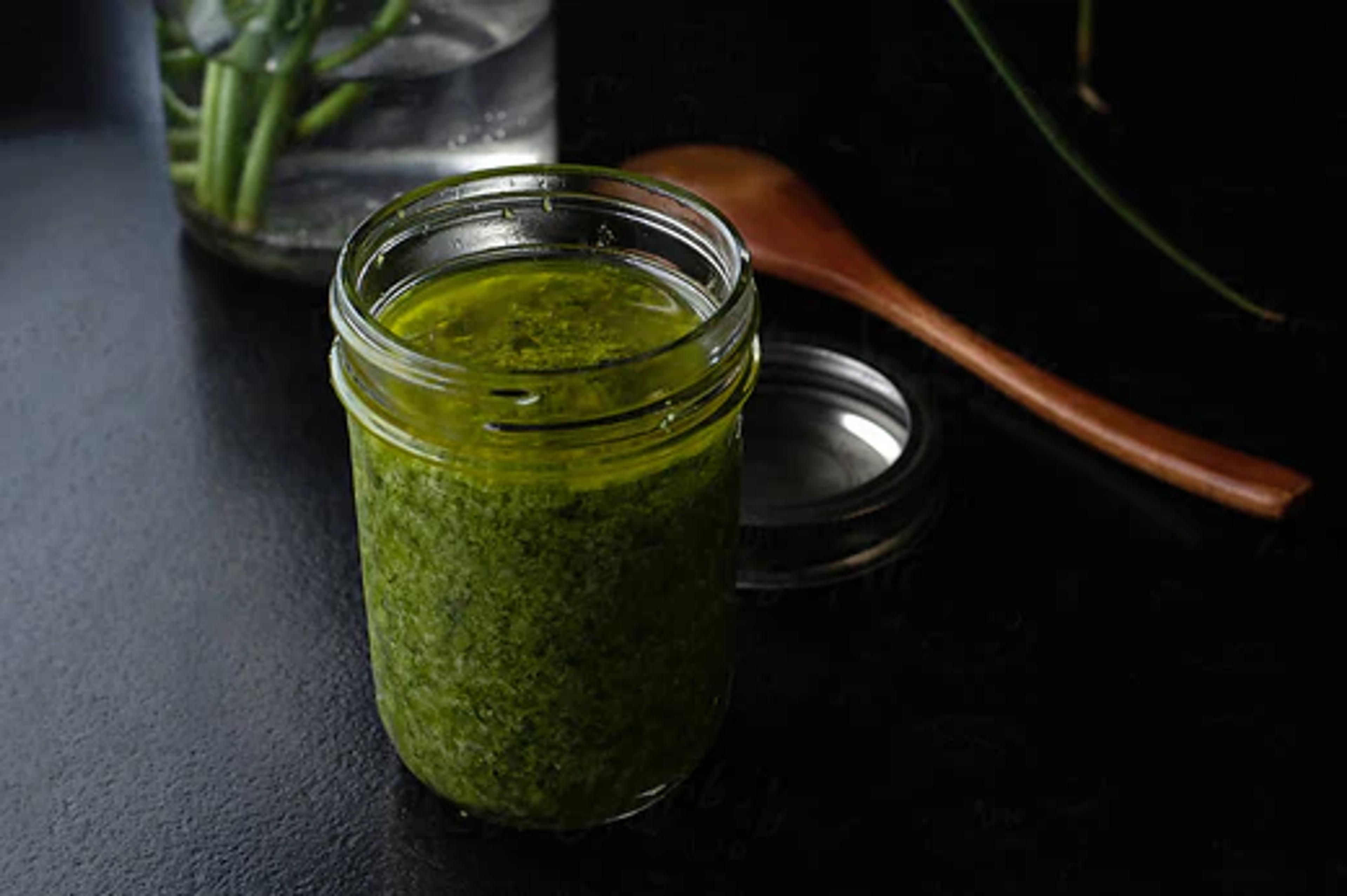 Garlic Scape Pesto