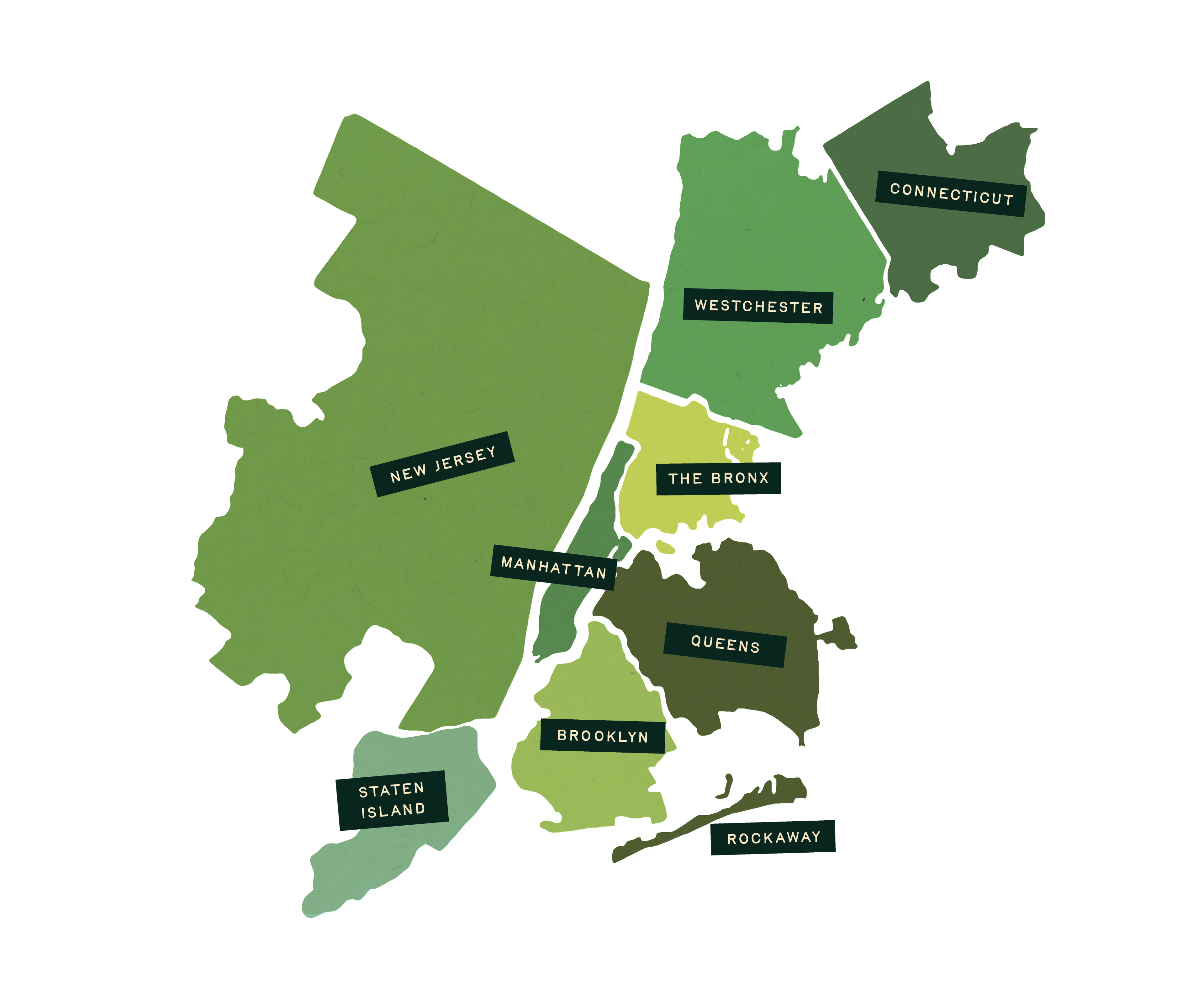 Where We Deliver Map
