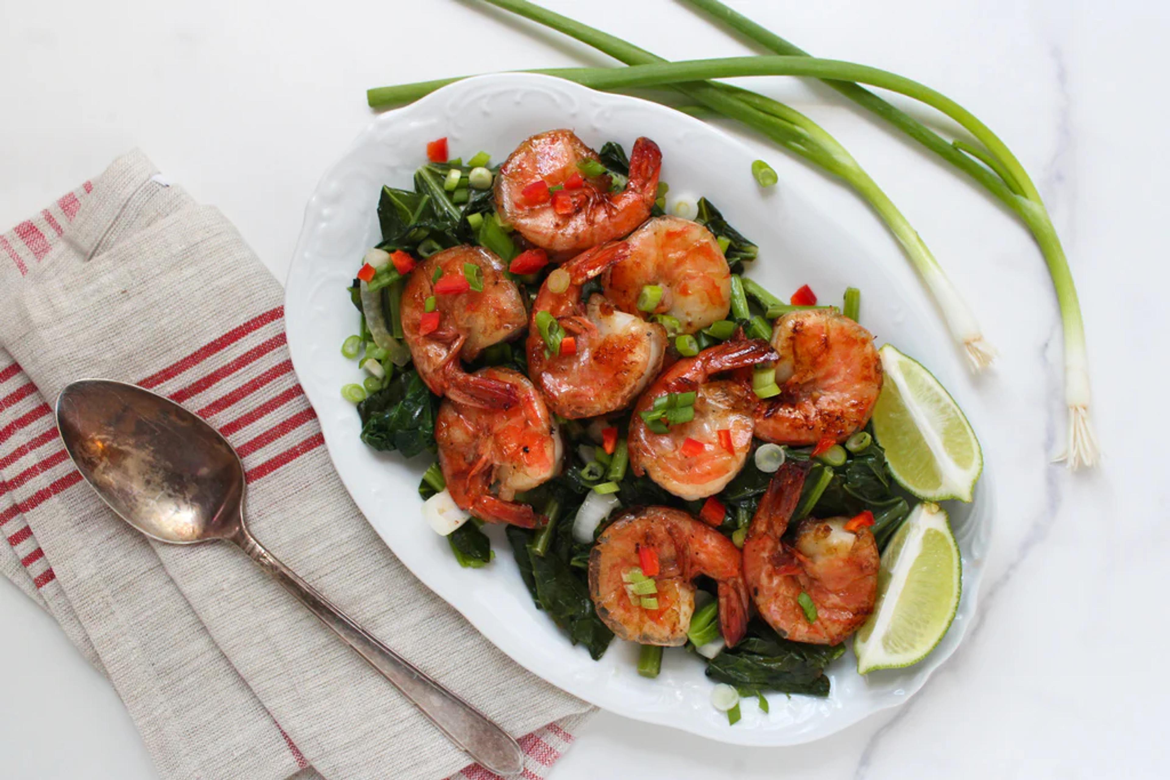 Lemongrass Shrimp over Rice