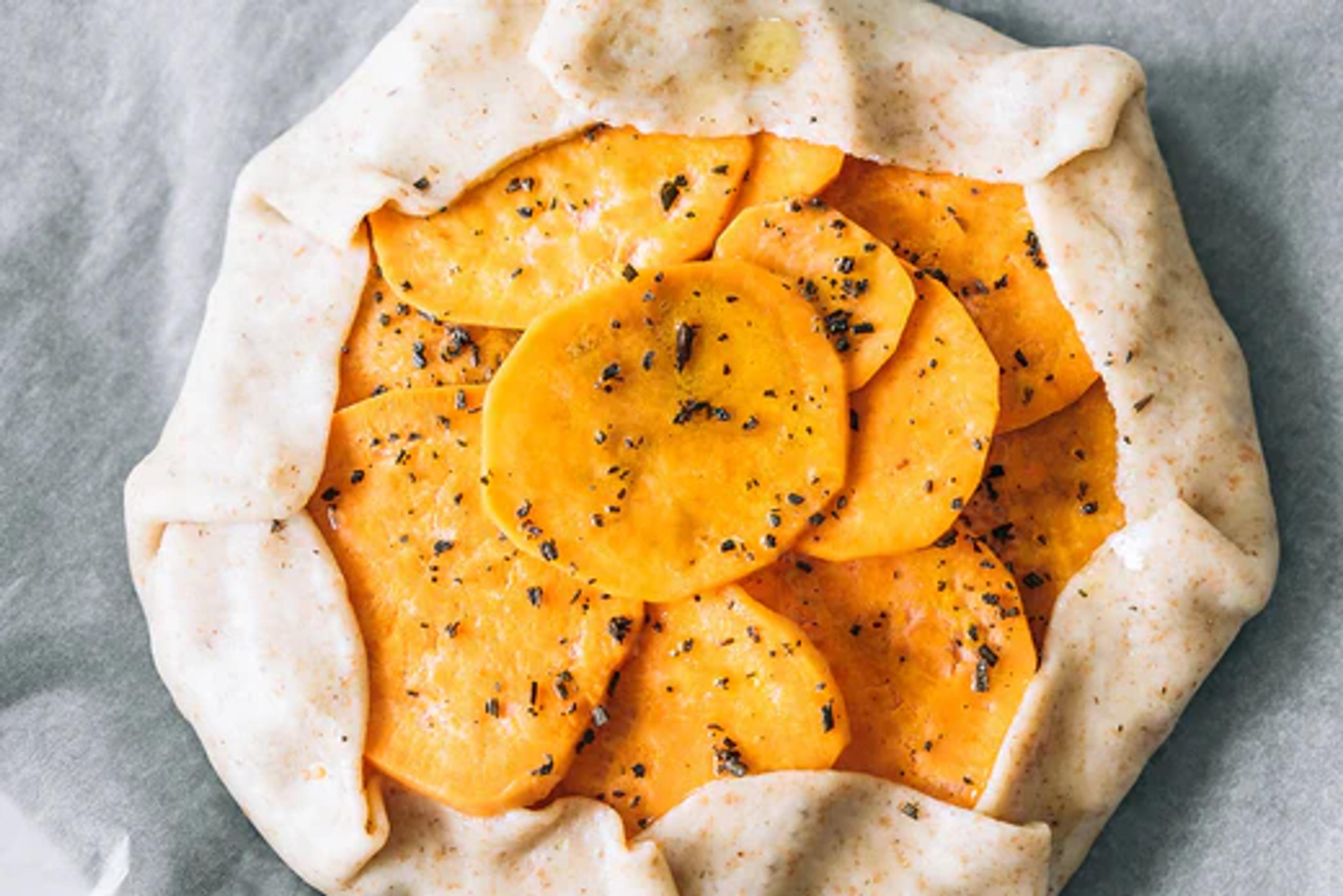 Cabbage and Sweet Potato Gallette