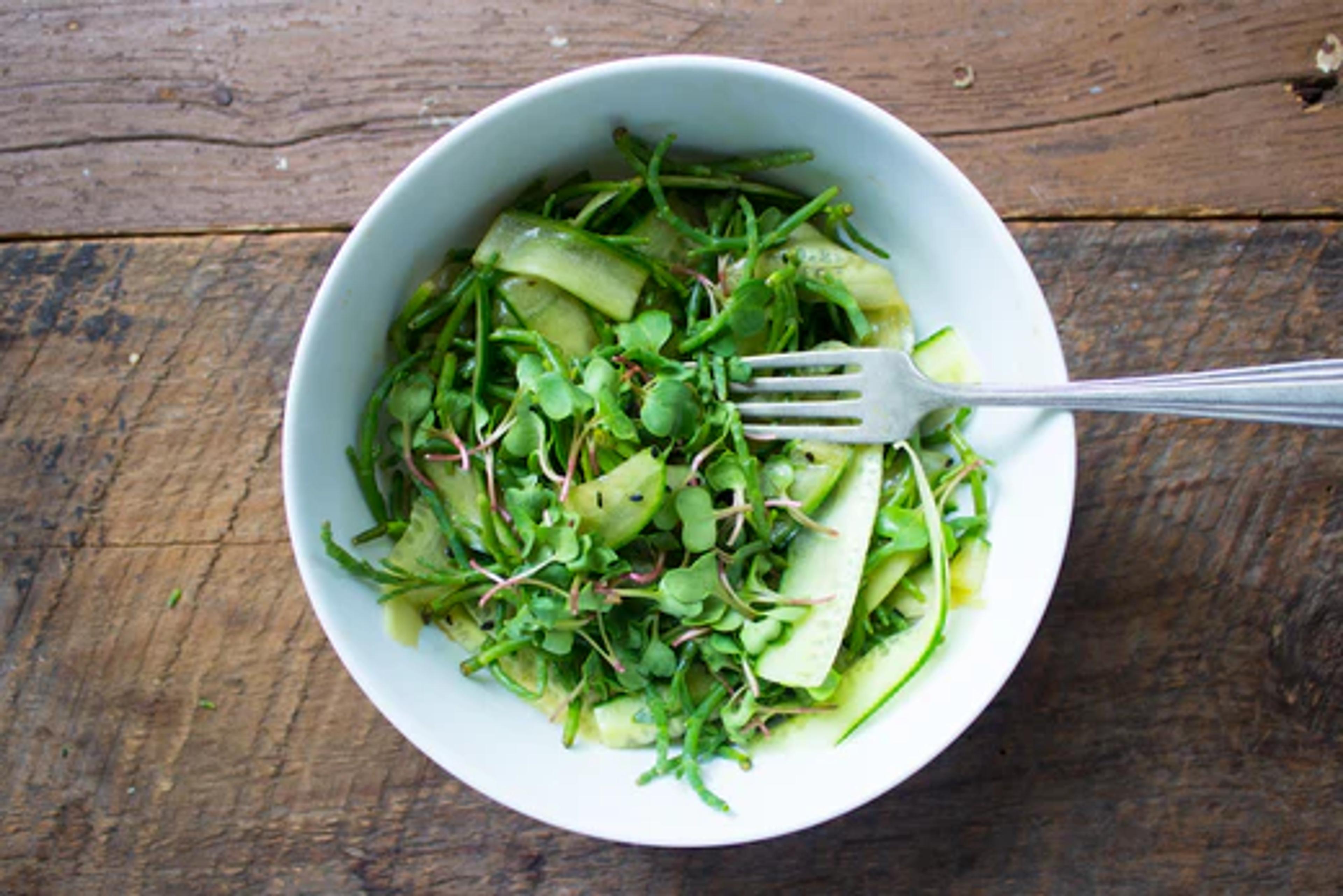 Cucumber Sea Bean Salad