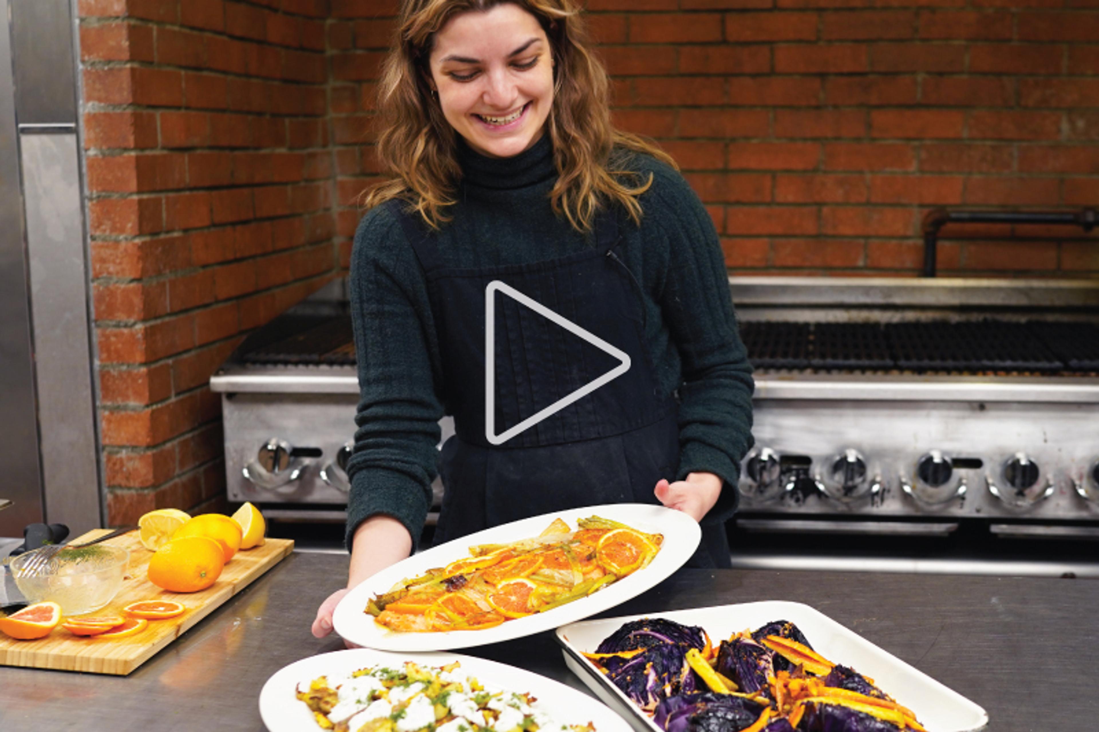 Citrus Baked Steelhead Trout with Seasonal Sides