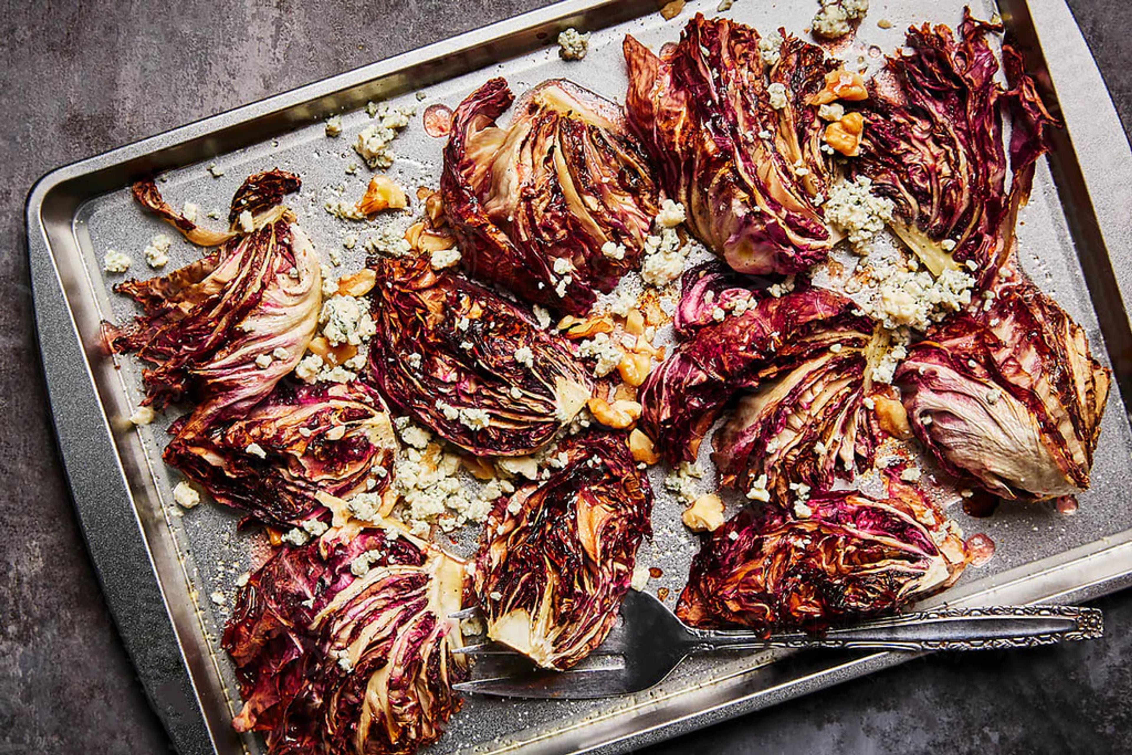 Grilled Radicchio Salad with Balsamic Glaze