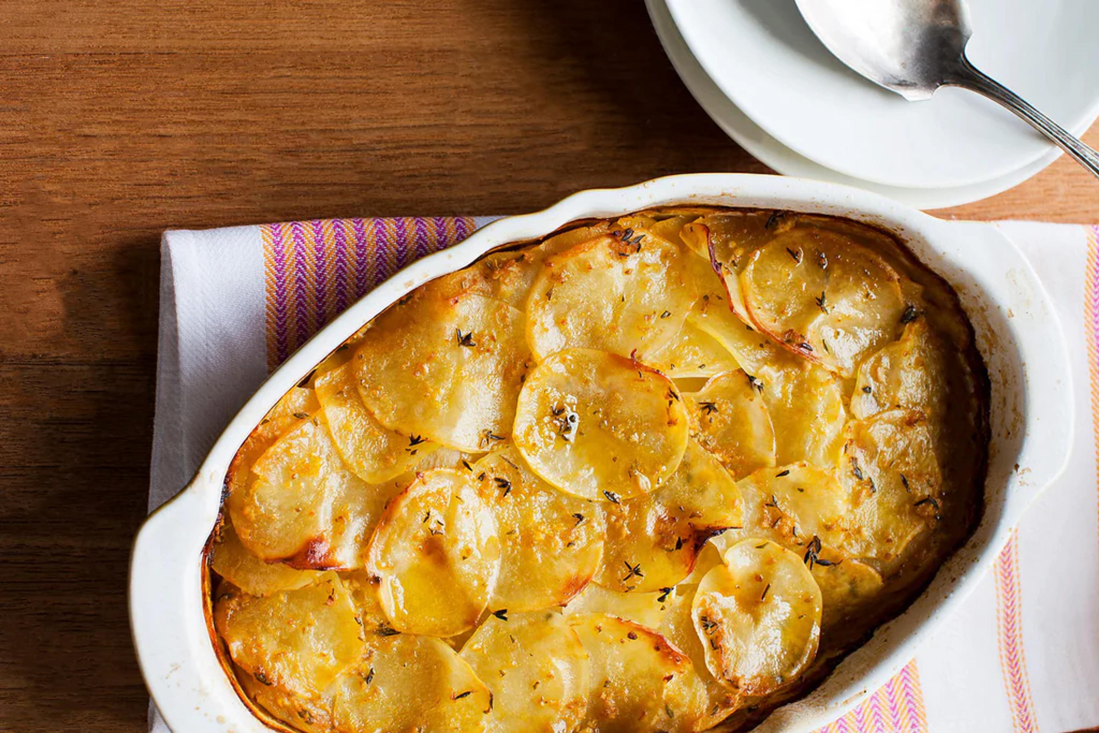Potato Acorn Squash Gratin