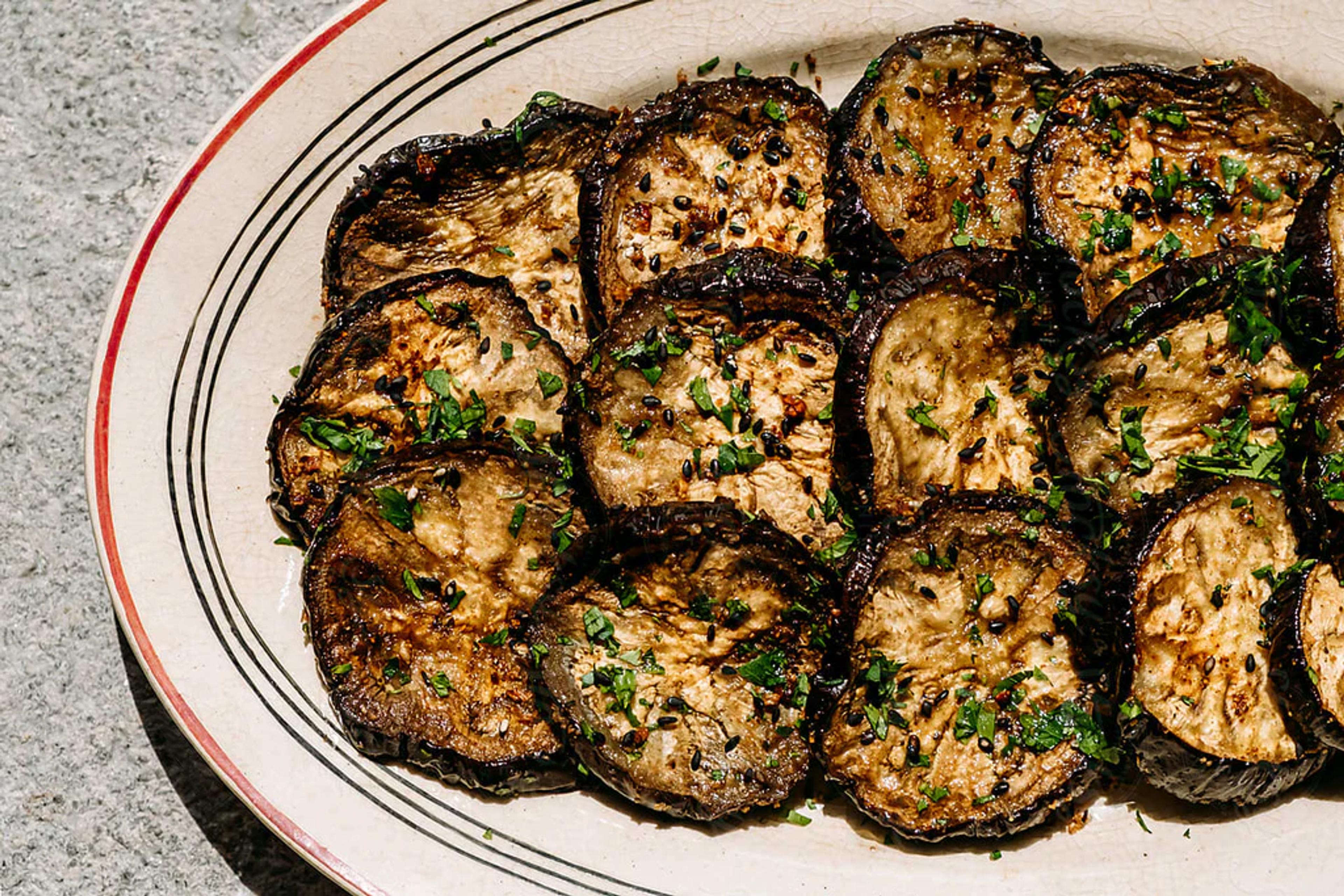 Marinated Grilled Eggplant