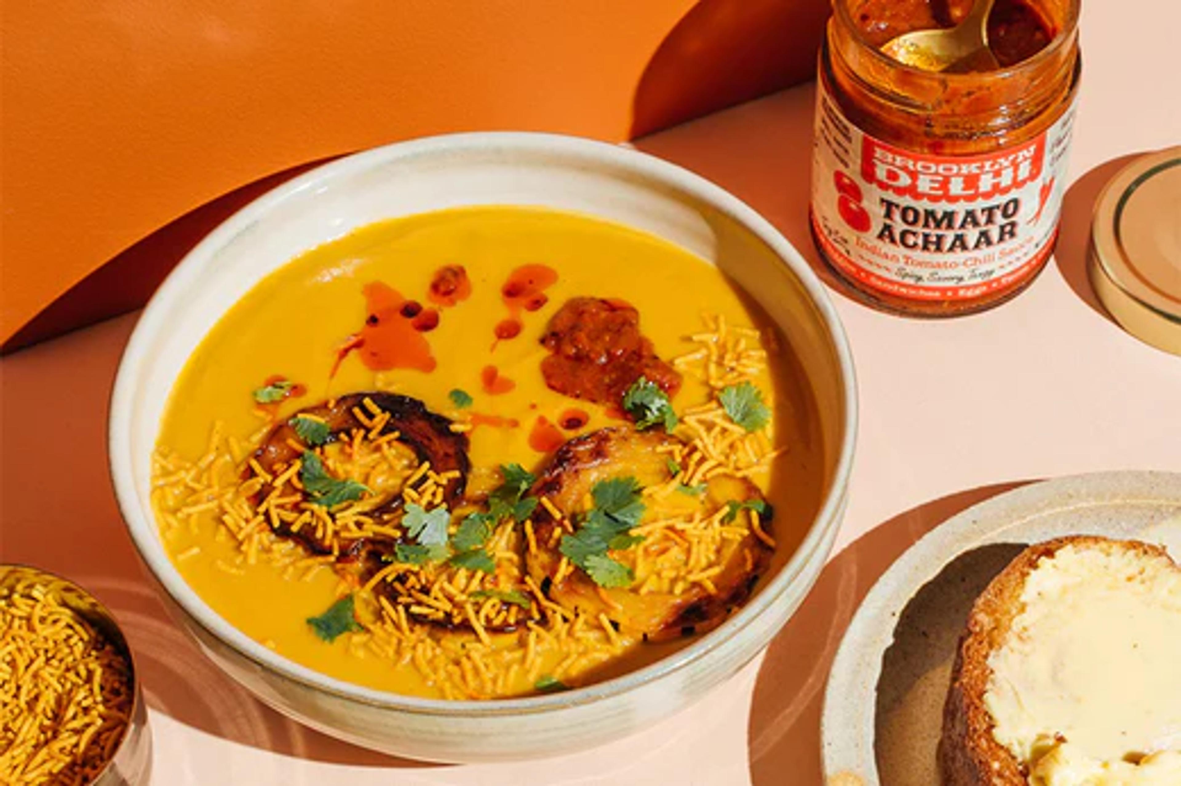 Curried Roasted Winter Squash Soup