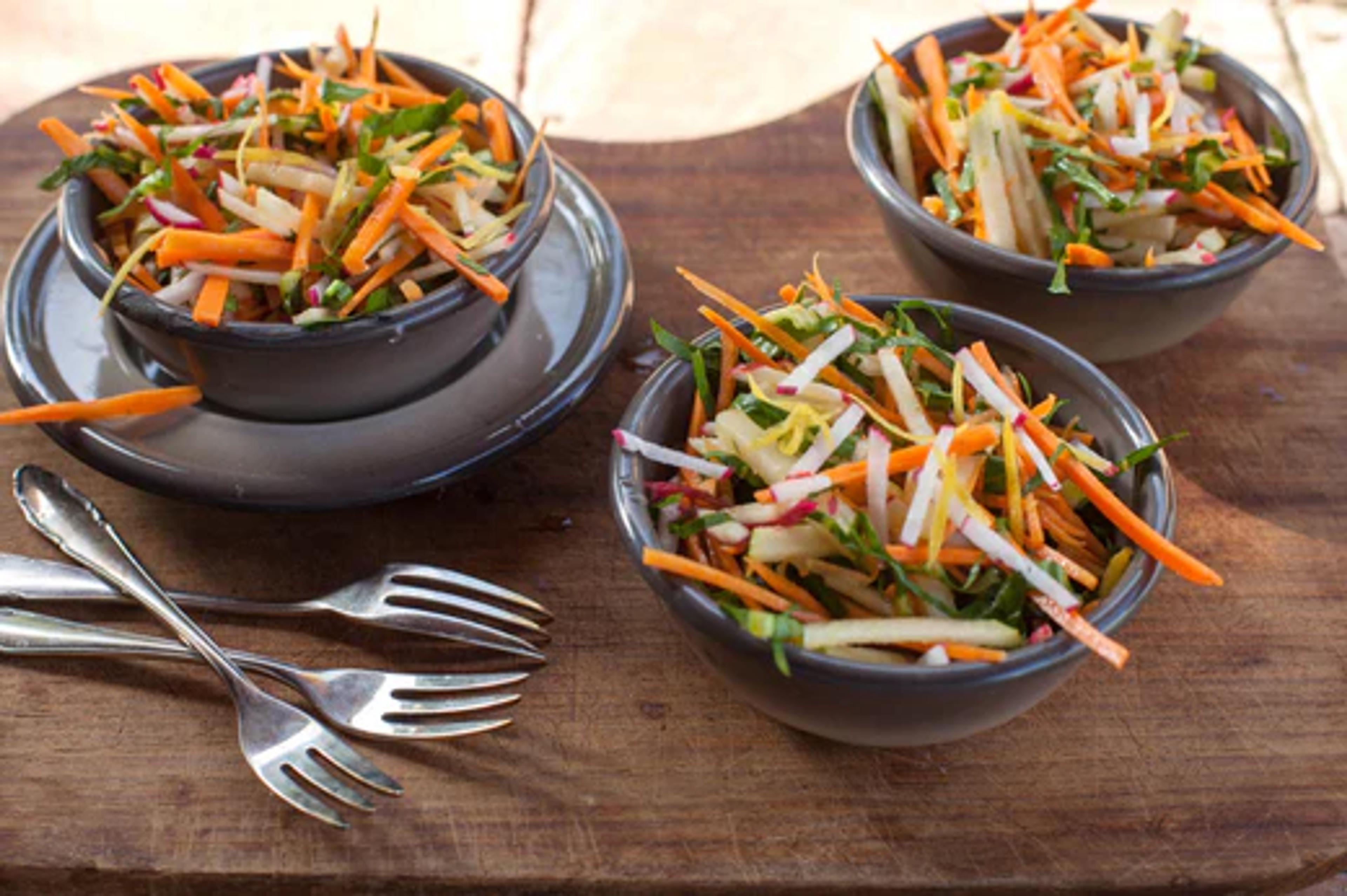 Crunchy Cabbage Salad with Cilantro Dressing