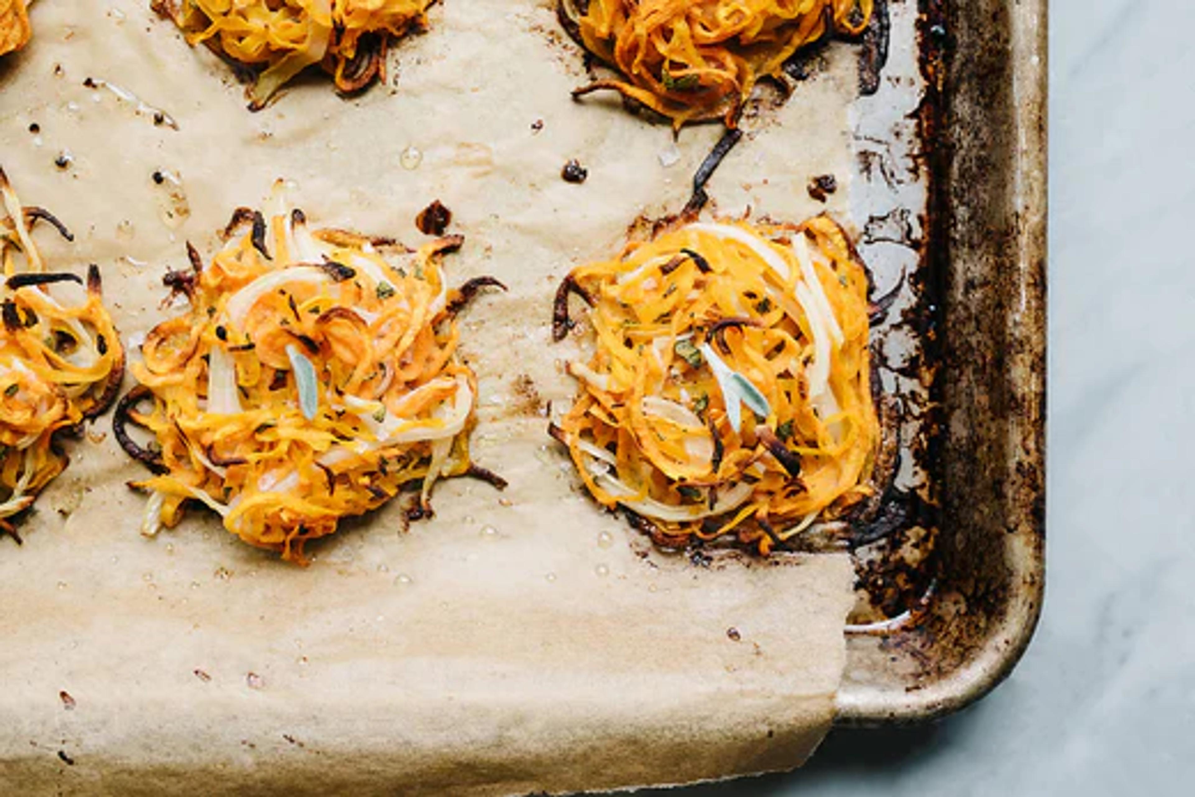 Crispy Oven Baked Sweet Potato Fritters