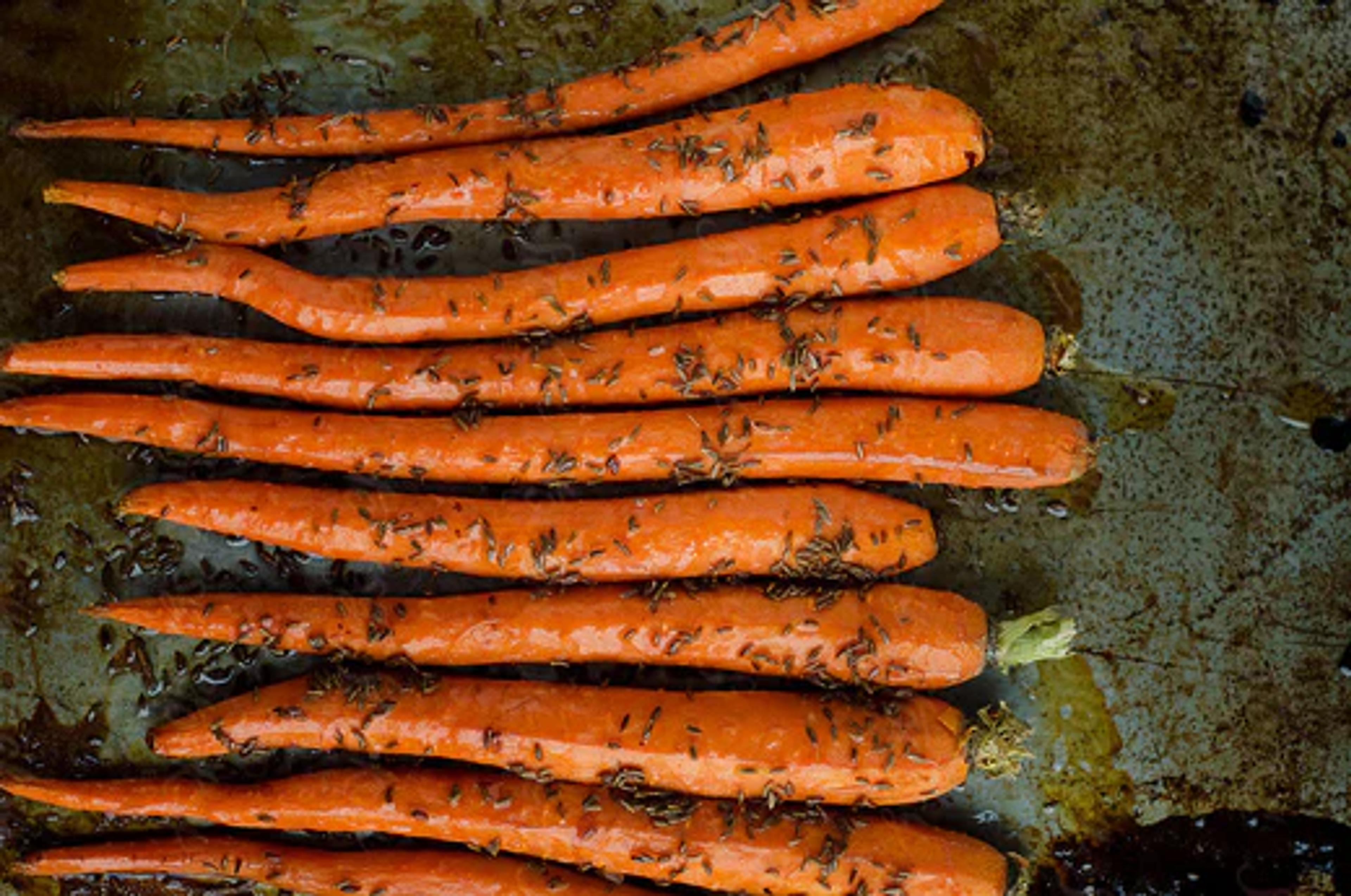 Caraway Honey Roasted Carrots